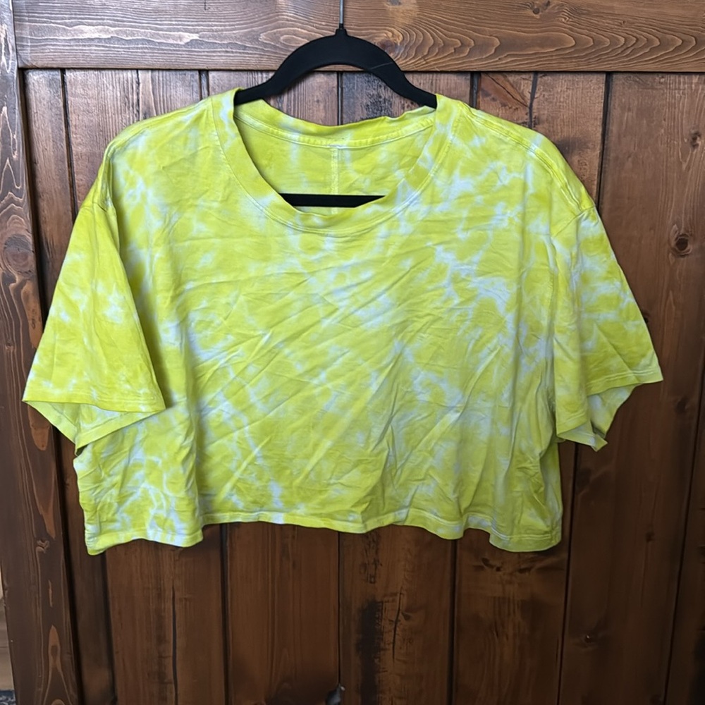 Lululemon All Yours Cropped Cotton T-Shirt *Tie Dye - Picture 3 of 7